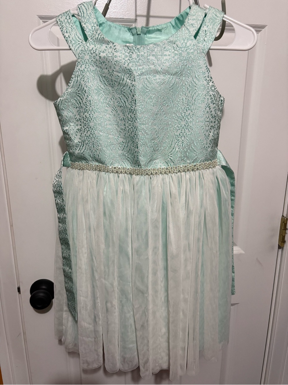 Bonnie Jean Mint Green Tulle Party Dress